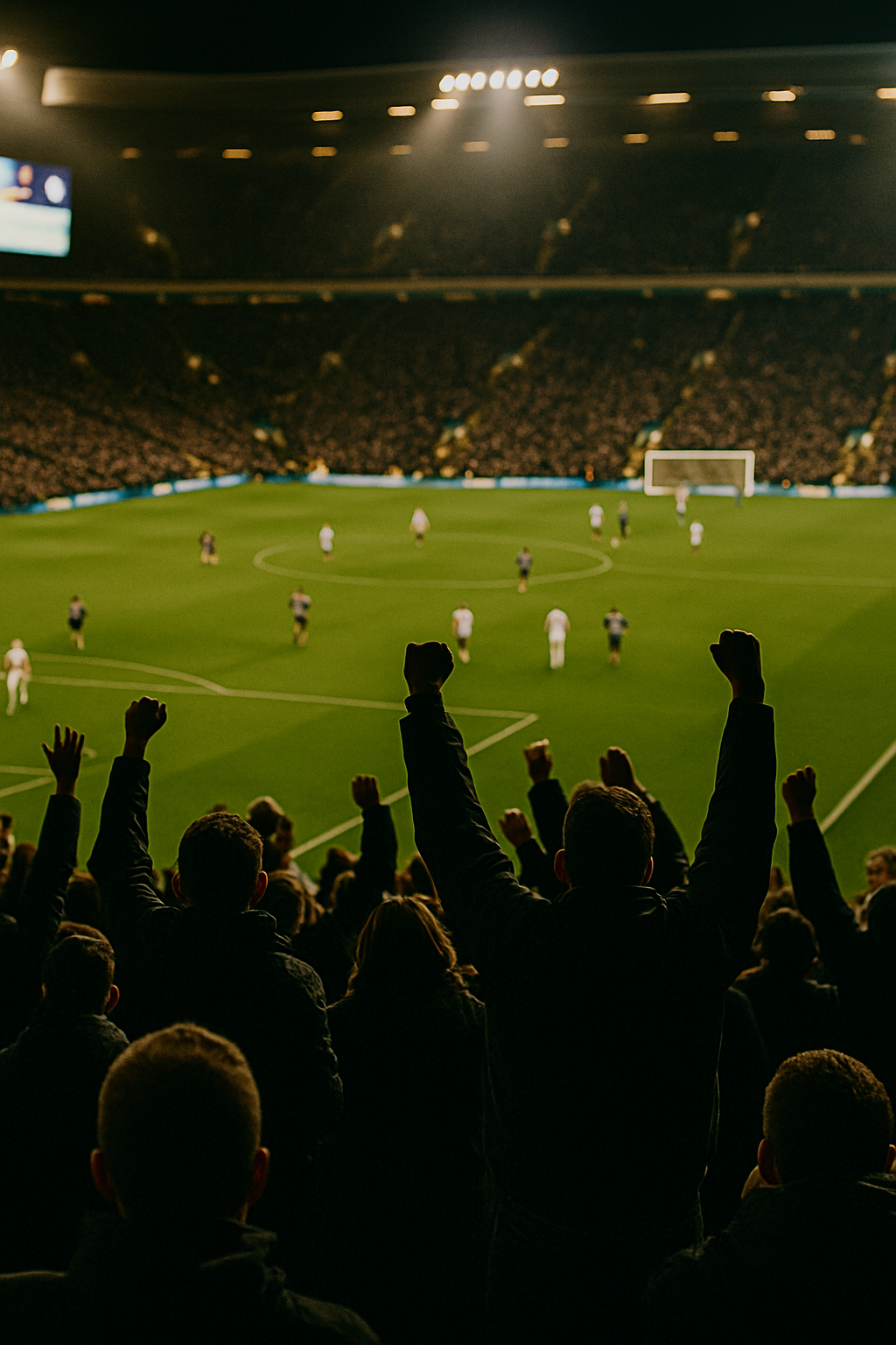 Afición celebrando desde la grada